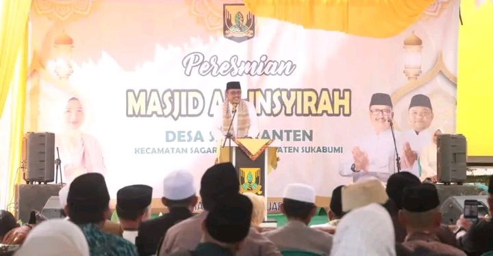 Bupati Sukabumi Resmikan Gedung Serbaguna Bale Binangkit Desa Sagaranten