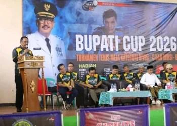 Ratusan Atlet Ramaikan Turnamen Tenis Meja Bupati Cup 2026