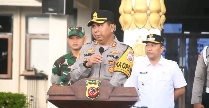 Polres Sukabumi Bersama Dinas Perhubungan dan Damkar Siaga Pengamanan Malam Takbir Idul Fitri