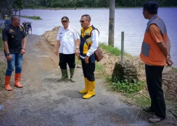 Dinas PU Kabupaten Sukabumi Tinjau Lokasi Banjir Ciparanje Usai Perintah Bupati