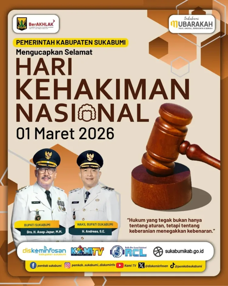 Hari Kehakiman Nasional, Disbudpora Sukabumi Perkuat Integritas dan Kepatuhan Hukum