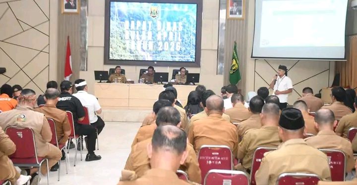Rapat Dinas Pemkab Sukabumi April 2026, Bupati Tegaskan Disiplin ASN di Tengah Efisiensi Anggaran