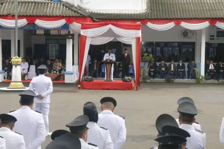 Dishub Sukabumi gelar upacara Hari Otda XXX, Bupati tekankan manfaat nyata bagi masyarakat