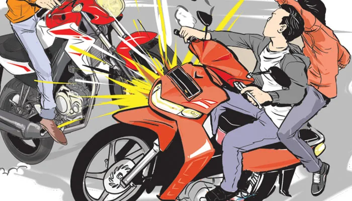 Kecelakaan Motor di Cisaat, X Ride dan Beat Bertabrakan di Simpang Gelanggang