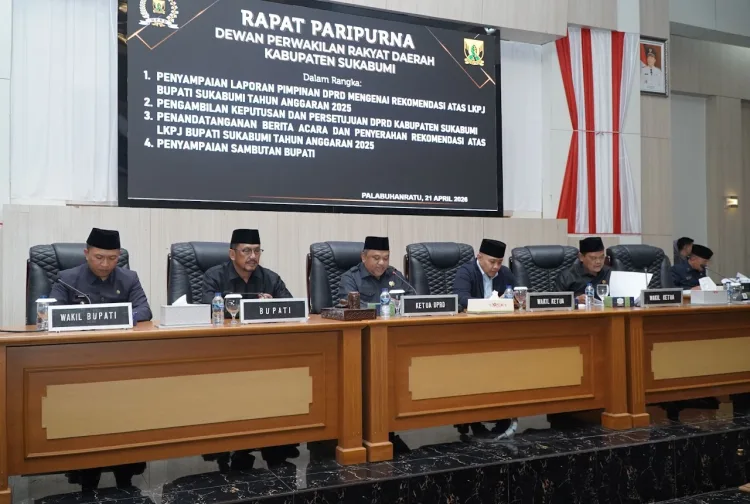 DPRD, Rapat Paripurna Bahas Rekomendasi LKPJ Bupati Sukabumi 2025