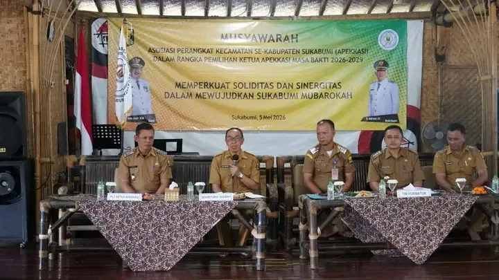 Muscab Apekkasi Sukabumi, sekda dorong sinergi camat untuk pembangunan daerah