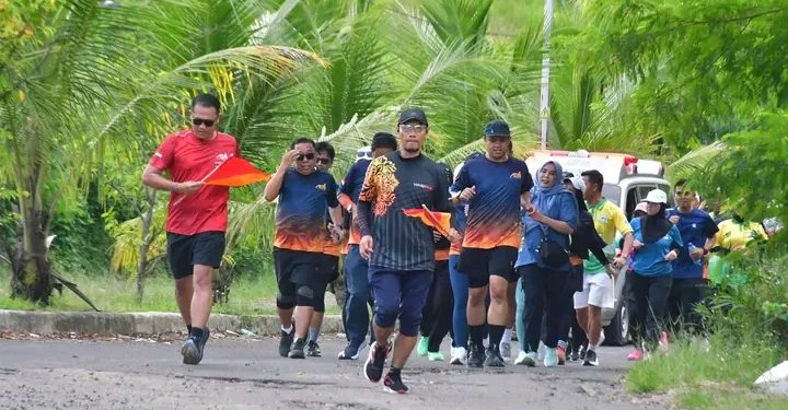 ASN Pemkab Sukabumi ikuti fun run 5 kilometer sambut ASN Run 2026