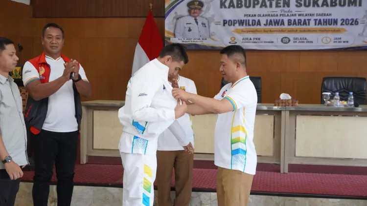 Wabup Sukabumi Lepas Atlet POPWILDA Jabar 2026, Targetkan Prestasi Terbaik
