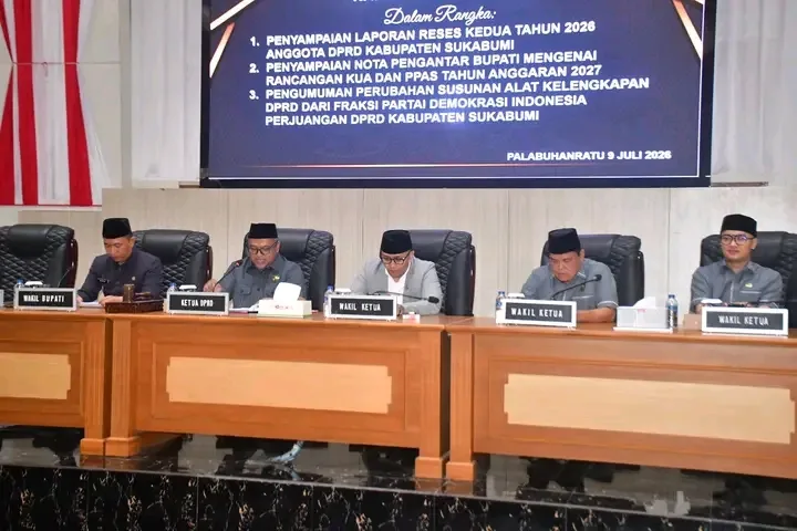 DPRD Kabupaten Sukabumi Gelar Paripurna Bahas KUA PPAS 2027 dan Hasil Reses