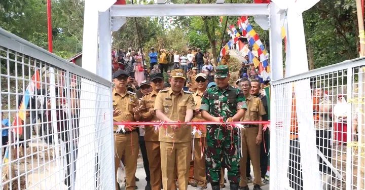 Peresmian Jembatan Garuda di Cibadak, Wabup Sukabumi Tekankan Sinergi Pembangunan