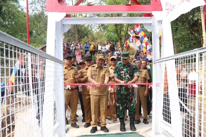 Peresmian Jembatan Garuda di Cibadak, Wabup Sukabumi Tekankan Sinergi Pembangunan