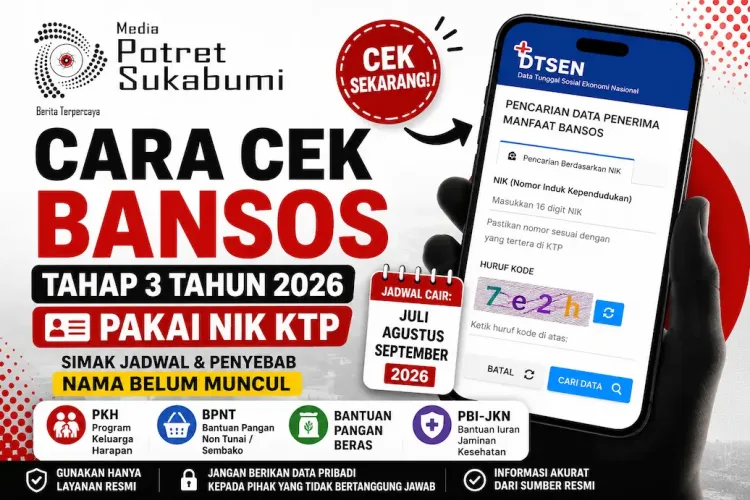Cara Cek Bansos Tahap 3 Tahun 2026 Pakai NIK KTP, Simak Jadwal dan Penyebab Nama Belum Muncul