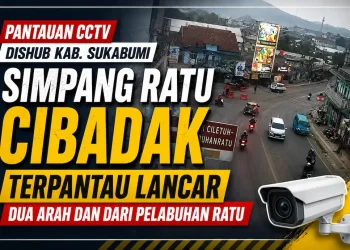 Pantauan CCTV Dishub Kabupaten Sukabumi: Arus Lalu Lintas di Simpang Ratu Cibadak Terpantau Lancar