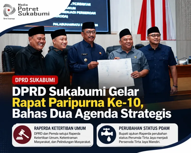 DPRD Sukabumi Gelar Rapat Paripurna Ke-10, Bahas Dua Agenda Strategis