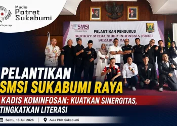 PELANTIKAN SMSI SUKABUMI RAYA, KADIS KOMINFOSAN: KUATKAN SINERGITAS, TINGKATKAN LITERASI