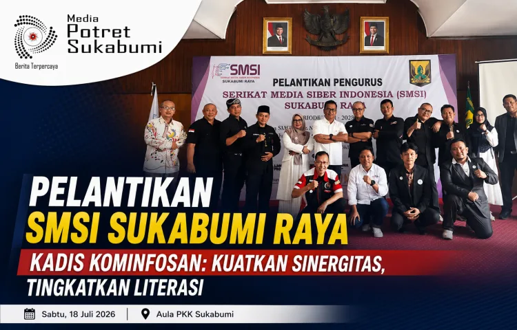 PELANTIKAN SMSI SUKABUMI RAYA, KADIS KOMINFOSAN: KUATKAN SINERGITAS, TINGKATKAN LITERASI