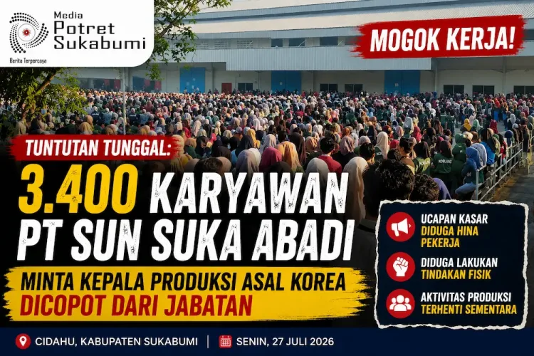 3.400 Karyawan PT Sun Suka Abadi Mogok Kerja, Tuntut Kepala Produksi Asal Korea Dicopot