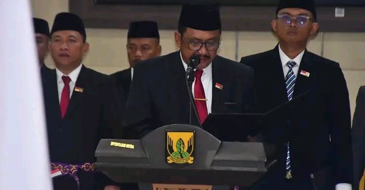 32 Paskibraka Kabupaten Sukabumi Dikukuhkan, Bupati Ingatkan Tanggung Jawab Besar