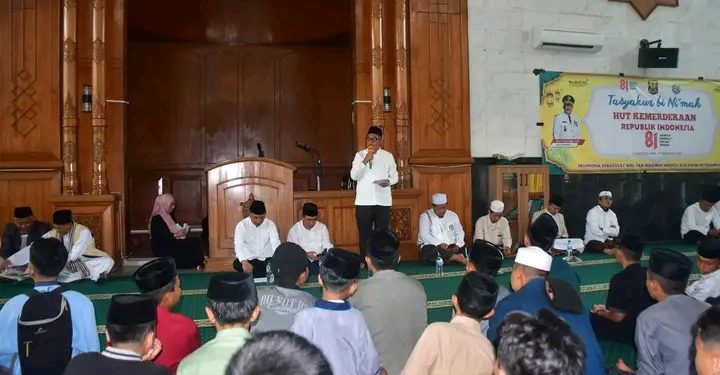 Tasyakur Binikmat Kemerdekaan, Wabup Sukabumi Ajak Perkuat Persatuan