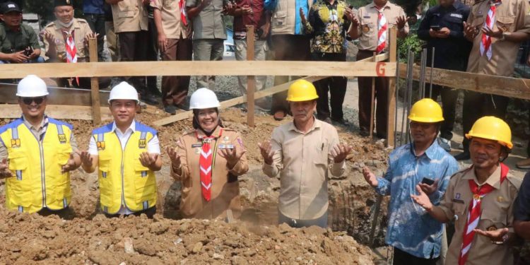 Ground Breaking Kantor Kecamatan Cidahu, Wabup Ajak Masyarakat Berpartisipasi Aktif