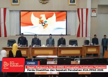 Rapat Paripurna Ke-13 DPRD Kabupaten Sukabumi Tetapkan Perda Disabilitas dan Sepakati Perubahan KUA-PPAS 2026