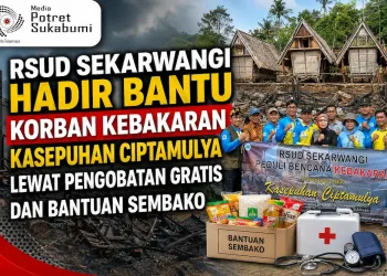 RSUD Sekarwangi Hadir Bantu Korban Kebakaran Kasepuhan Ciptamulya Lewat Pengobatan Gratis dan Bantuan Sembako