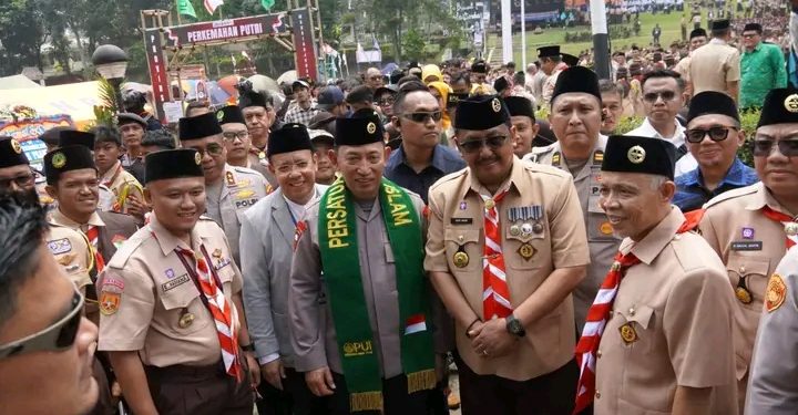 Bupati Hadiri Apel Kebangsaan Kemah Nasional Pramuka PUI