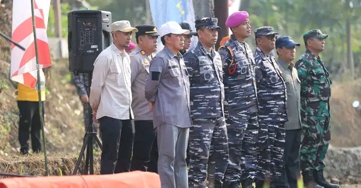 Sekda Hadiri Persiapan Peletakan Batu Pertama Pembangunan Jembatan Leuwidingding