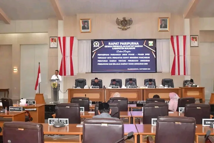 Paripurna DPRD Sukabumi, Fraksi Sampaikan Pandangan Umum Raperda Perubahan APBD 2026