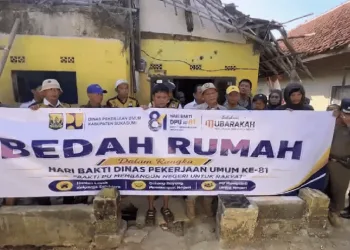 Peringati Hari Bakti PU ke-81, DPU Sukabumi Bedah Rutilahu Warga Surade