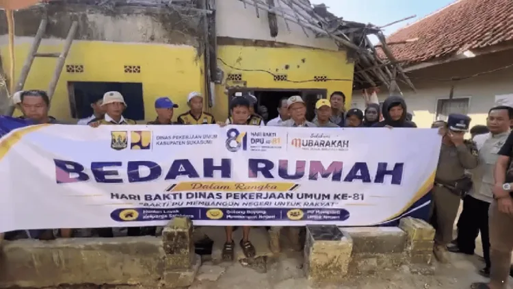 Peringati Hari Bakti PU ke-81, DPU Sukabumi Bedah Rutilahu Warga Surade