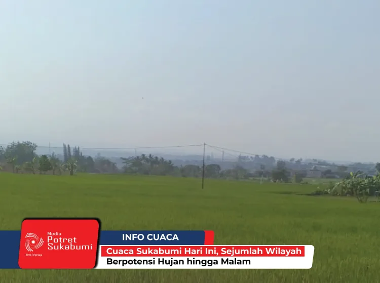 Cuaca Sukabumi Hari Ini, Sejumlah Wilayah Berpotensi Hujan hingga Malam