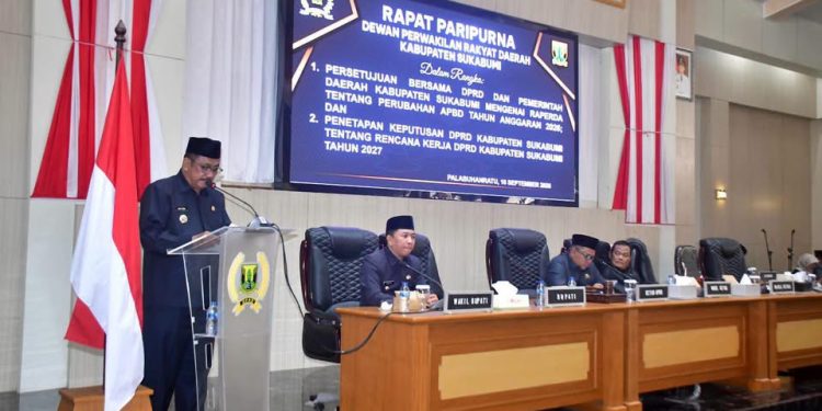 Akselerasi Prioritas Pembangunan, DPRD dan Pemkab Sukabumi Sepakati Raperda Perubahan APBD 2026