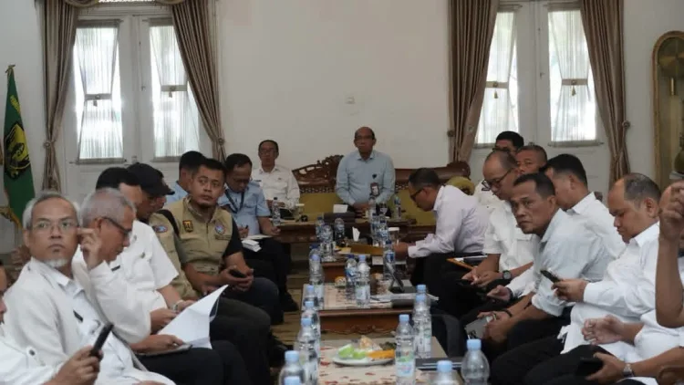 Sekda Terima KSP, Bahas Penanganan Kebencanaan di Kabupaten Sukabumi