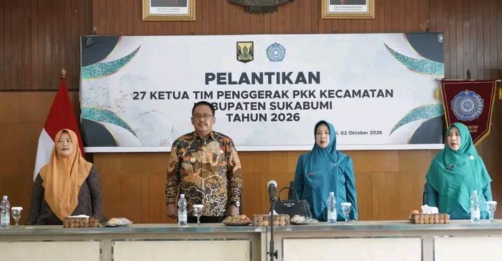 27 Ketua TP PKK Kecamatan Dilantik, Bupati Sukabumi Minta Perkuat Koordinasi