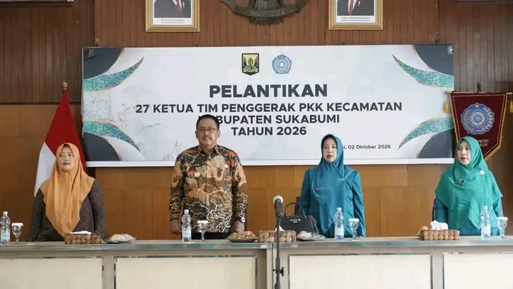 27 Ketua TP PKK Kecamatan Dilantik, Bupati Sukabumi Minta Perkuat Koordinasi