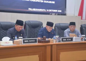 Wabup Sukabumi Hadiri Paripurna DPRD Bahas Perubahan Perda Nomor 7 Tahun 2016