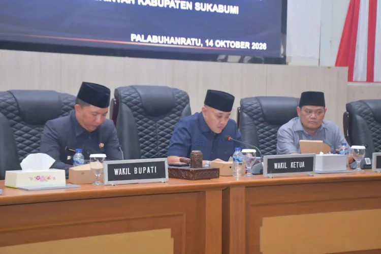 Wabup Sukabumi Hadiri Paripurna DPRD Bahas Perubahan Perda Nomor 7 Tahun 2016