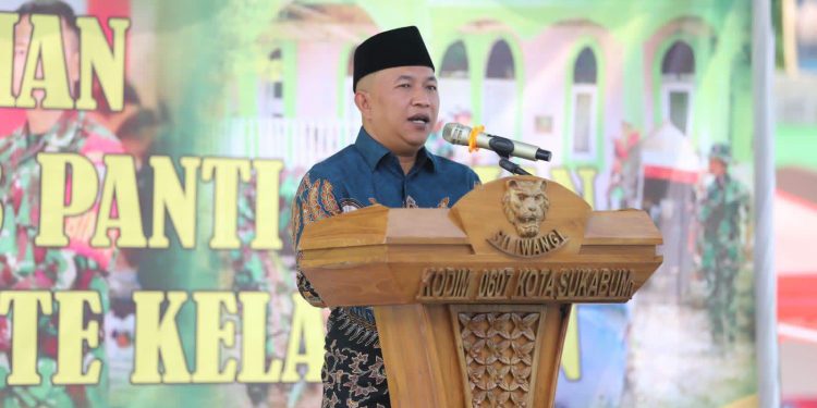 Wabup Sukabumi Apresiasi TNI atas Rehabilitasi Panti Asuhan Baitul Yatim