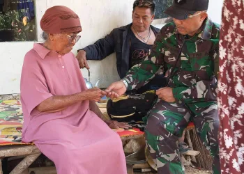 Satgas TMMD ke-130 Kodim 0622 Sukabumi Berikan Pelayanan Kesehatan bagi Warga Mekarjaya
