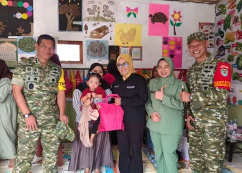 Tim Wasev TMMD ke-130 Kunjungi PAUD Mawar X, Kades Mekarjaya Sampaikan Apresiasi