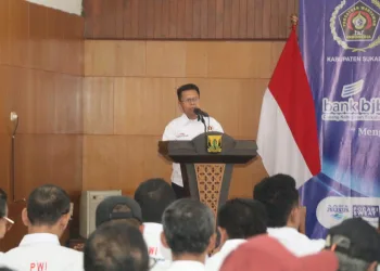 Wabup Sukabumi Hadiri Pelantikan Pengurus PWI, Dorong Pers Kawal Pembangunan