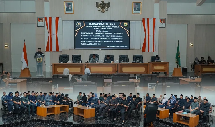 Rapat Paripurna ke-24 DPRD Kabupaten Sukabumi, Bupati Sampaikan Jawaban atas Pandangan Fraksi Terkait APBD 2027